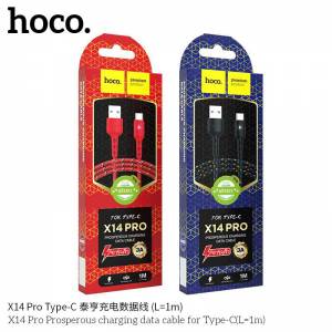Cáp Hoco X14 pro type-c 1m có đèn báo (sạc nhanh 3A)