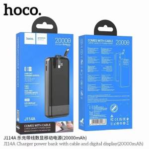 Sạc dự phòng Hoco J114A 20000mAh có LCD và cáp (C)