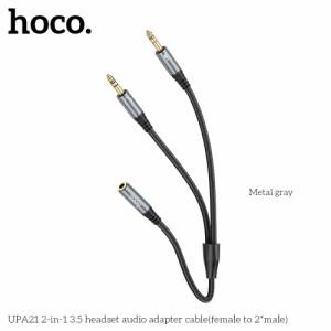 Cáp nối dài âm thanh Hoco Upa21 1 đầu nối ra 2 đầu 3.5mm