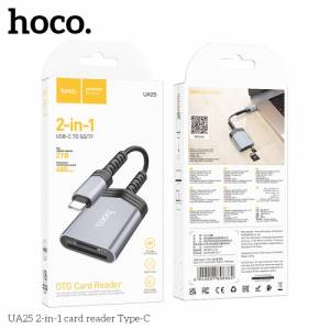 Đầu đọc thẻ Hoco ua25 type-c 2in1