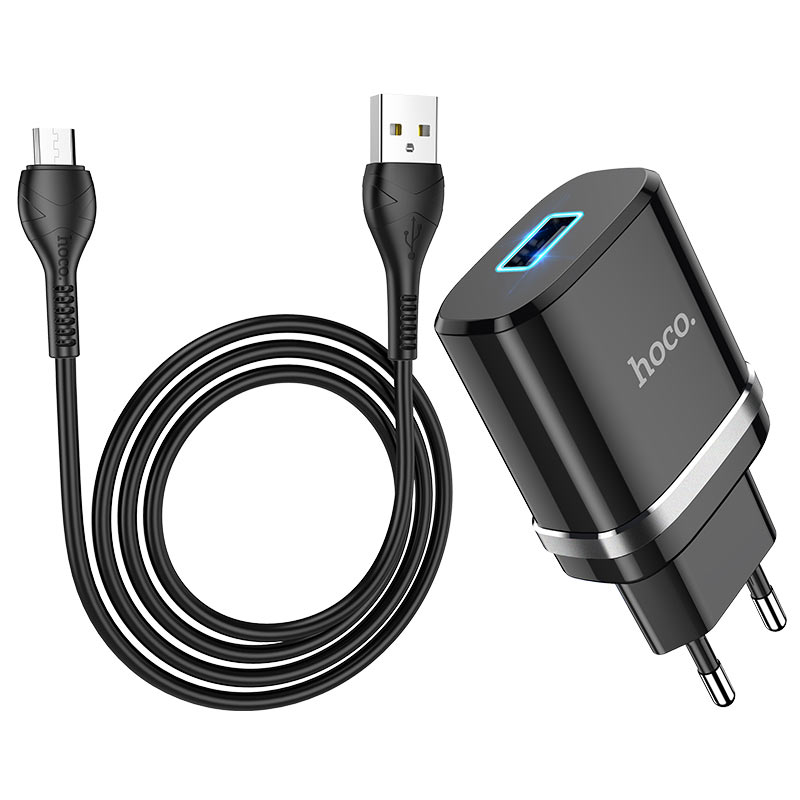 hoco-n1-ardent-single-port-wall-charger-eu-set-with-micro-usb-cable-wire