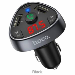 Sạc xe Hoco E51 (2 usb - 1 type-c 3.1a - FM - Bluetooth)