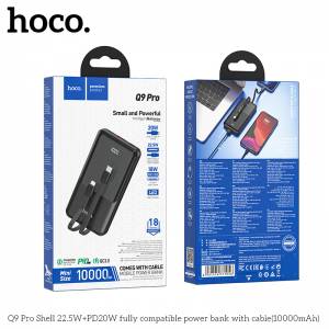 Sạc dự phòng hoco Q9 pro 10000mAh PD+QC3.0 22.5W kèm cáp