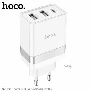 Cốc sạc Hoco N21 Pro QC3.0+PD (2U+1C) 30W
