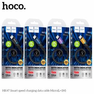 Cáp Hoco HK47 micro 3A báo đèn 1m