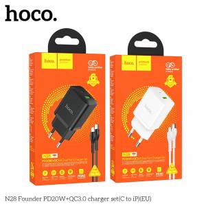 Bộ sạc Hoco N28 c to ip 1U1C 20W