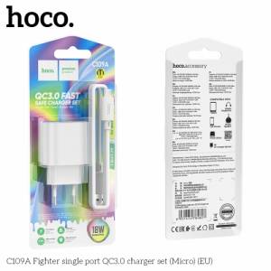 (mua 10 tặng 1) Bộ sạc Hoco C109A micro 1U 18W