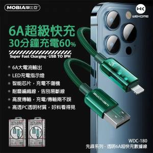 Cáp trong suốt WEKOME WDC-180 ip 6A