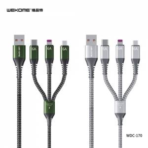 Cáp 3 đầu WEKOME 3in1 WDC-170