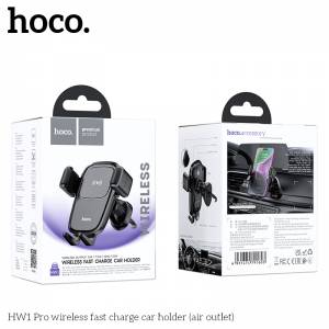 Giá đỡ điện thoại kiêm sạc không dây xe hơi Hoco HW1 Pro