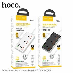 Ổ điện Hoco ac8a 3U1C 3 ổ cắm 30W