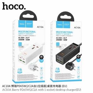Ổ điện Hoco ac10a 2U2C 65W 1 ổ cắm 1,5m