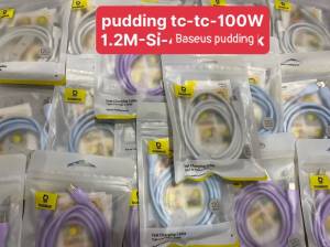 Cáp Baseus pudding c to c 100W 1,2m