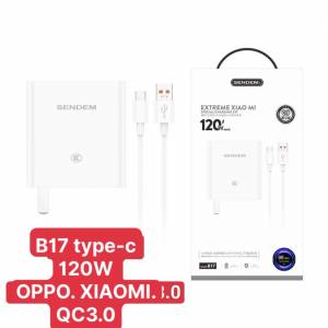 Bộ sạc Sendem b17 type-c 120W hỗ trợ XIAOMI