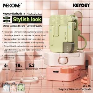 Tai Keycey Wireless Earbuds WEKOME ws-09