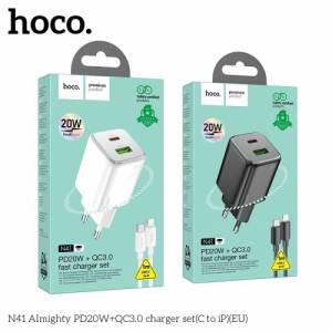 Sạc bộ Hoco N41 c to ip 20W