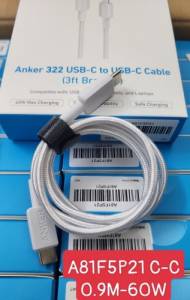 Cáp Anker A81F5P21 c to c 60W 0.9m 