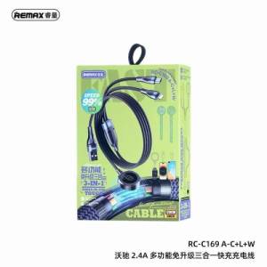 Cáp 3 trong 1 Remax rc-c169 USB to type-c + ip + Apple Watch 1.2m