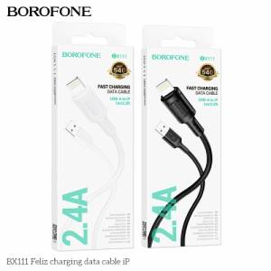 (bịch 25c) Cáp Borofone bx111 ip 2.4A 1m