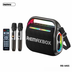 Loa bluetooth karaoke Remax rb-m65 kèm 2 mic