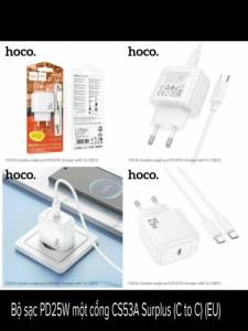 Bộ sạc Hoco cs53a c to c 1C 25W (EU)