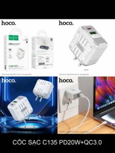 Cóc sạc Hoco c135 1U1C 20W (US)