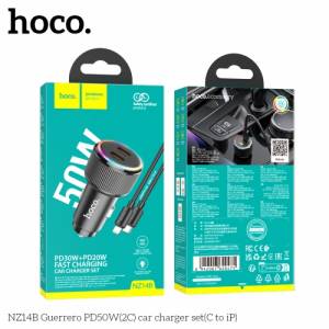 Bộ sạc xe Hoco nz14b c to ip 2C 50W