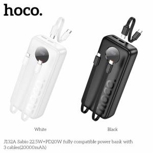 Sạc dự phòng Hoco j132a 20000mAh 22.5W kèm cáp màn hình LED