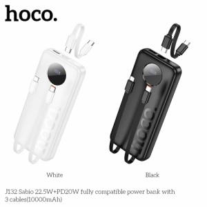 Sạc dự phòng Hoco j132 10000mAh 22.5W kèm cáp màn hình LED