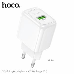 Cóc sạc Hoco cs52a 1U 18W báo đèn (EU)