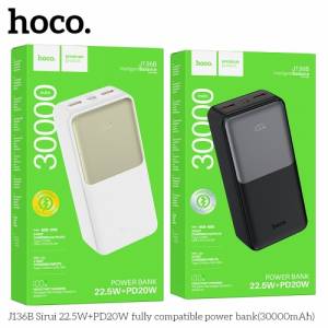 Sạc dự phòng Hoco j136b 30000mAh 22.5W