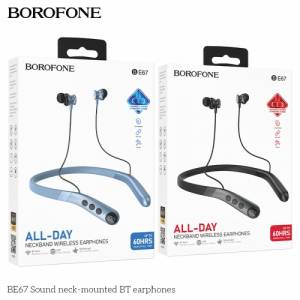 Tai nghe BT đeo cổ Borofone BE67 Sound màn hình LED