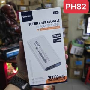 Sạc dự phòng Sendem PH82 20000mAh 22.5W LCD