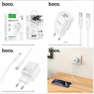 Bộ sạc Hoco c147a c to c 1U1C 20W (EU) siêu nhỏ