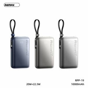 Sạc dự phòng siêu nhỏ Remax rpp-19 10000mAh 22.5W kèm cáp