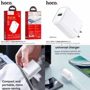 Cóc sạc báo đèn Hoco dmc11 1U 22.5W VOOC (US)