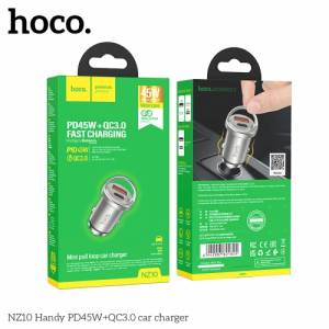 Sạc xe Hoco nz10 1U1C 45W vỏ kim loại