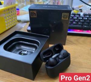 Tai hổ vằn Airpods Pro 2 màu đen