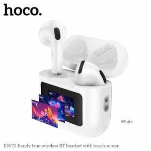 Tai nghe BT True Wireless Hoco EW73 Randy có màn hình cảm ứng