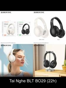 Tai nghe bluetooth chụp đầu Borofone BO29 (22h)