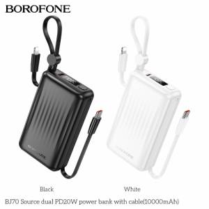 Sạc dự phòng Borofone BJ70 PD20W kèm cáp (10000mAh)