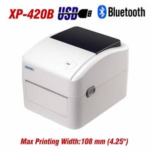 Xprinter 420B (USB/BLUETOOTH) Máy in mã vạch khổ in 108mm