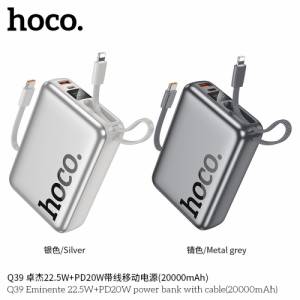 Sạc dự phòng Hoco Q39 20000mAh 22.5W+PD20W có dây cáp