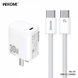 Bộ sạc 1 cổng WEKOME WU-39 c to c 30W GaN