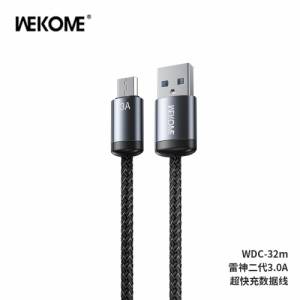 Cáp sạc siêu nhanh bằng hợp kim nhôm cao cấp WEKOME WDC-32m micro 3A 1m