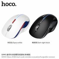 Chuột không dây chế độ kép Hoco GM40 BT+ 2.4G Mouse RGB (phiên bản có thể sạc lại)
